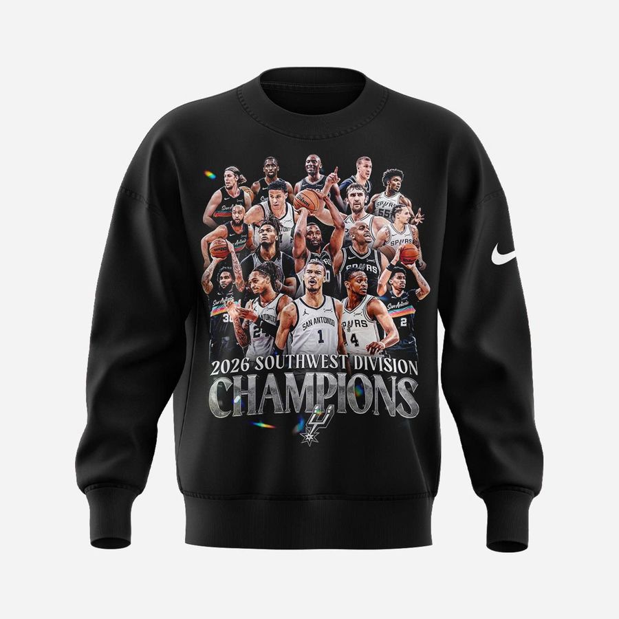 San Antonio Spurs 2026 Southwest Division Champions Sweatshirt