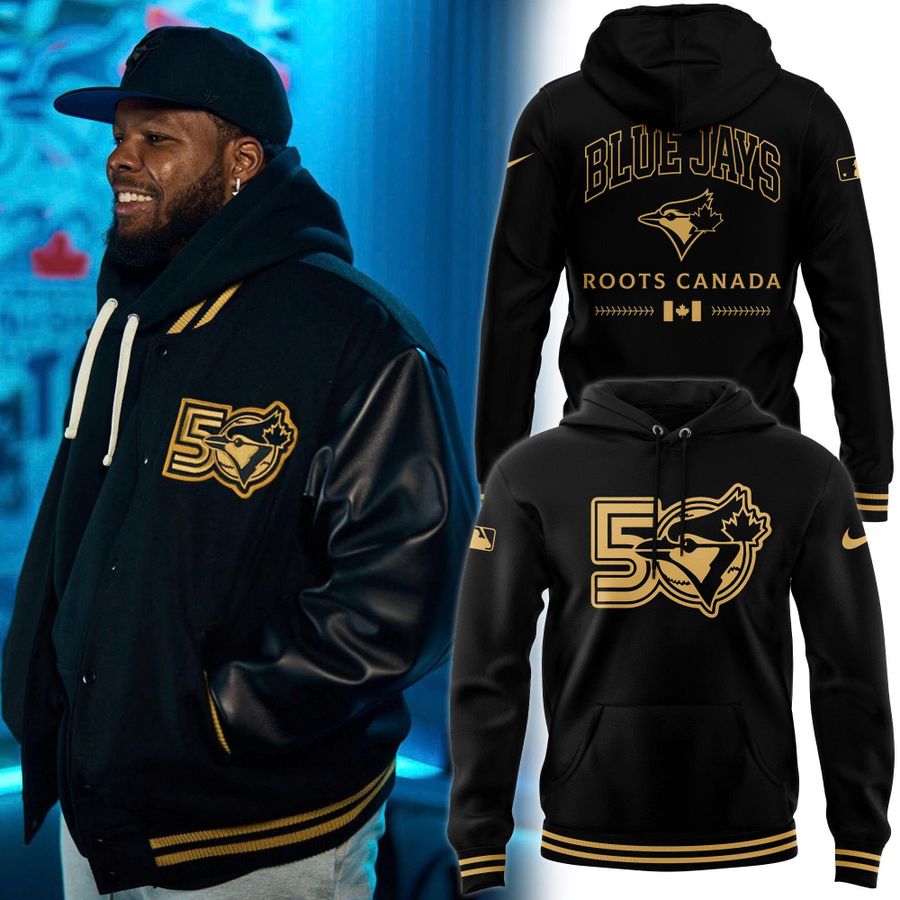 Men's Toronto Blue Jays Black 50th Anniversary Special Hoodie