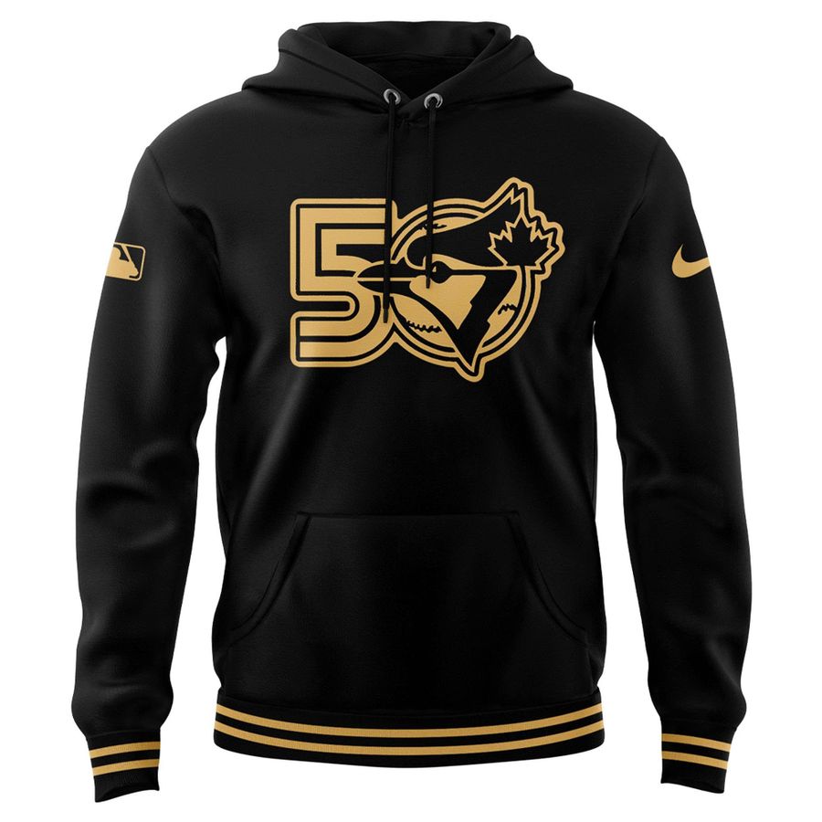 Men's Toronto Blue Jays Black 50th Anniversary Special Hoodie