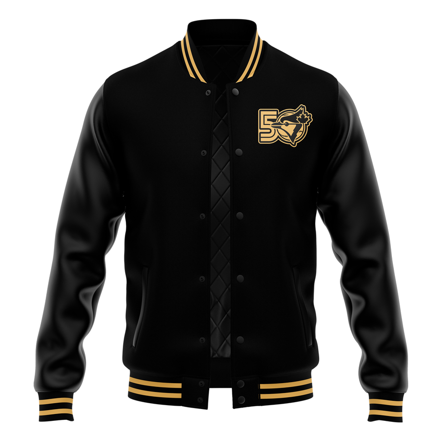 Men's Toronto Blue Jays Black 50th Anniversary Special Jacket