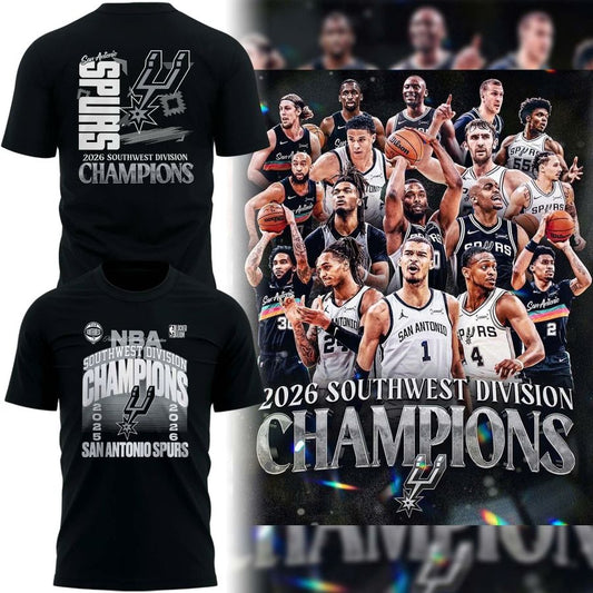 Special 2026 Southwest Division Champions San Antonio Spurs T-Shirt