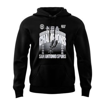 Special 2026 Southwest Division Champions San Antonio Spurs Hoodie