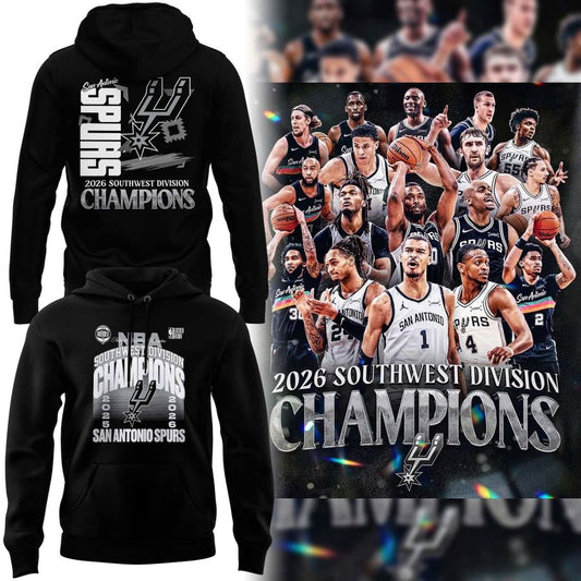 Special 2026 Southwest Division Champions San Antonio Spurs Hoodie