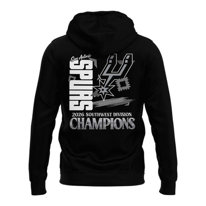 Special 2026 Southwest Division Champions San Antonio Spurs Hoodie