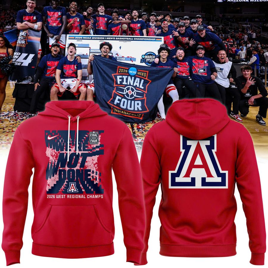 Arizona Wildcats Mens Basketball 2026 Final Four Red Hoodie