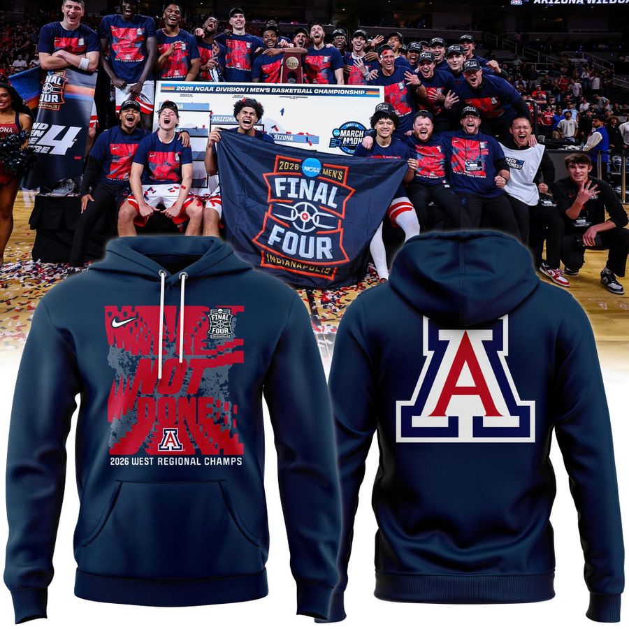 Arizona Wildcats Mens Basketball 2026 Final Four Navy Hoodie