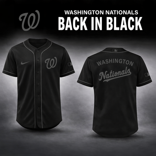 Washington Nationals 2026 Back In Black Limited Edition Baseball Jersey