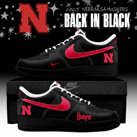 Nebraska Back In Black Limited Edition AF1