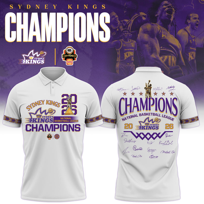 Sydney Kings Champions NBL 2026 Polo Limited Edition