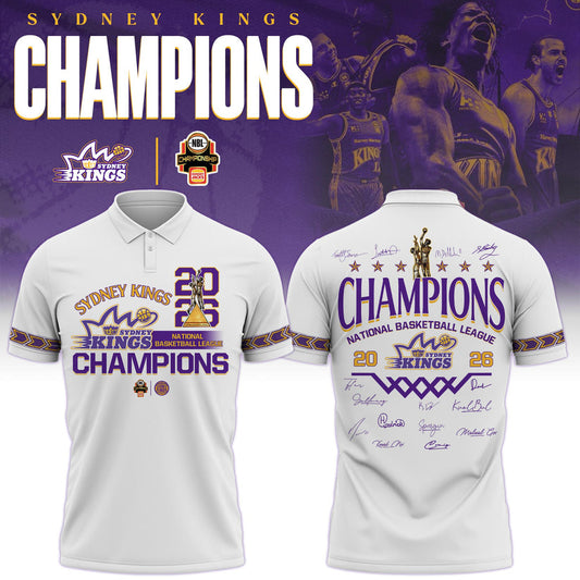 Sydney Kings Champions NBL 2026 Polo Limited Edition