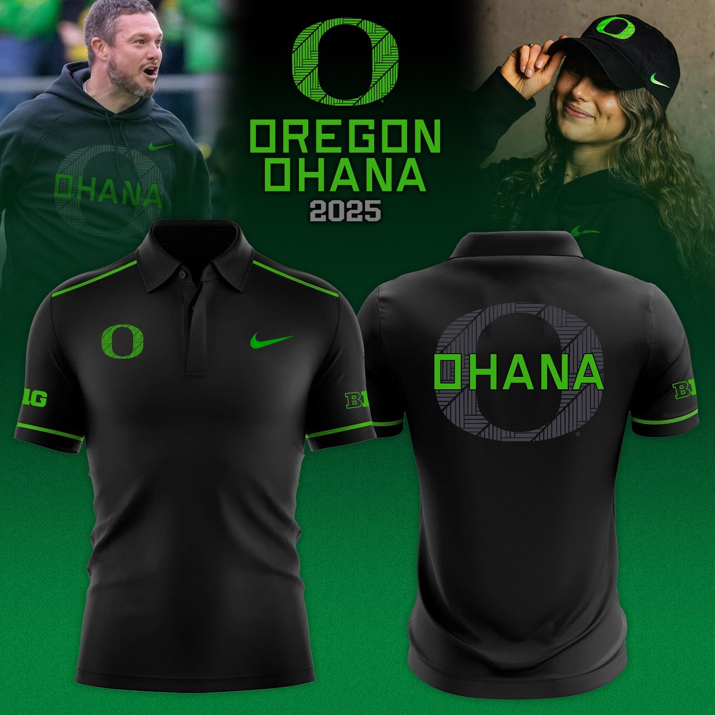 _Oregon Ducks Ohana 2025 Limited Edition Polo