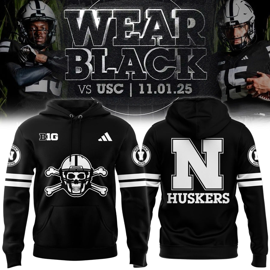 Men's Nebraska Football 2025 "Blackout" Hoodie