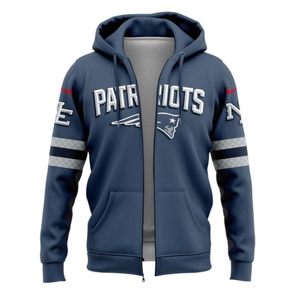 Special Edition New England Patriots zip hoodie 𝙍𝙞𝙫𝙖𝙡𝙧𝙞𝙚𝙨. For fans in 2025