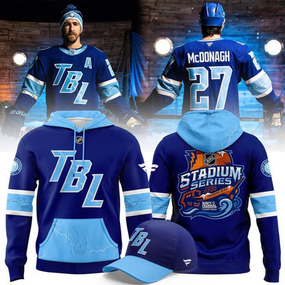 Men's Tampa Bay Lightning 2026 NHL Stadium Series Blue Limited Hoodie