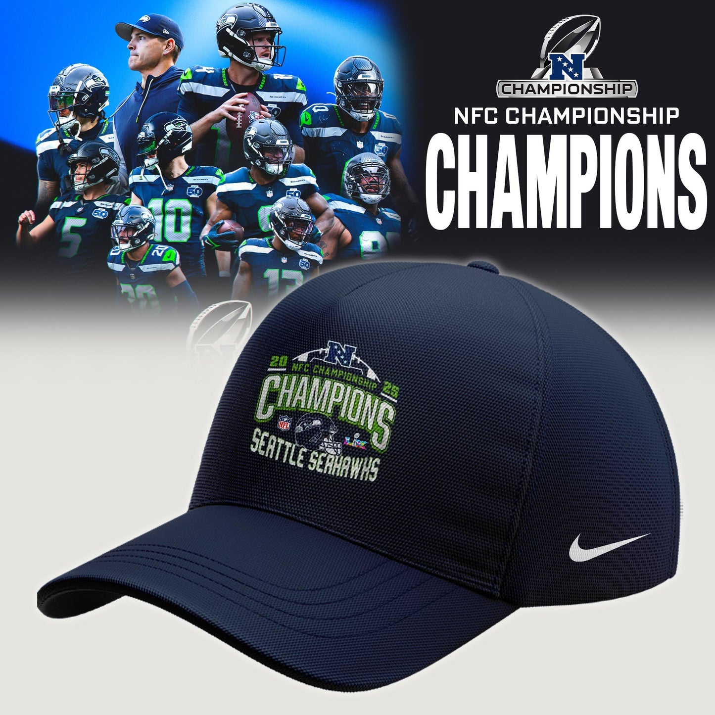 S.Seahawks 2025 NFC Conference Champions Limited Sweatshirt