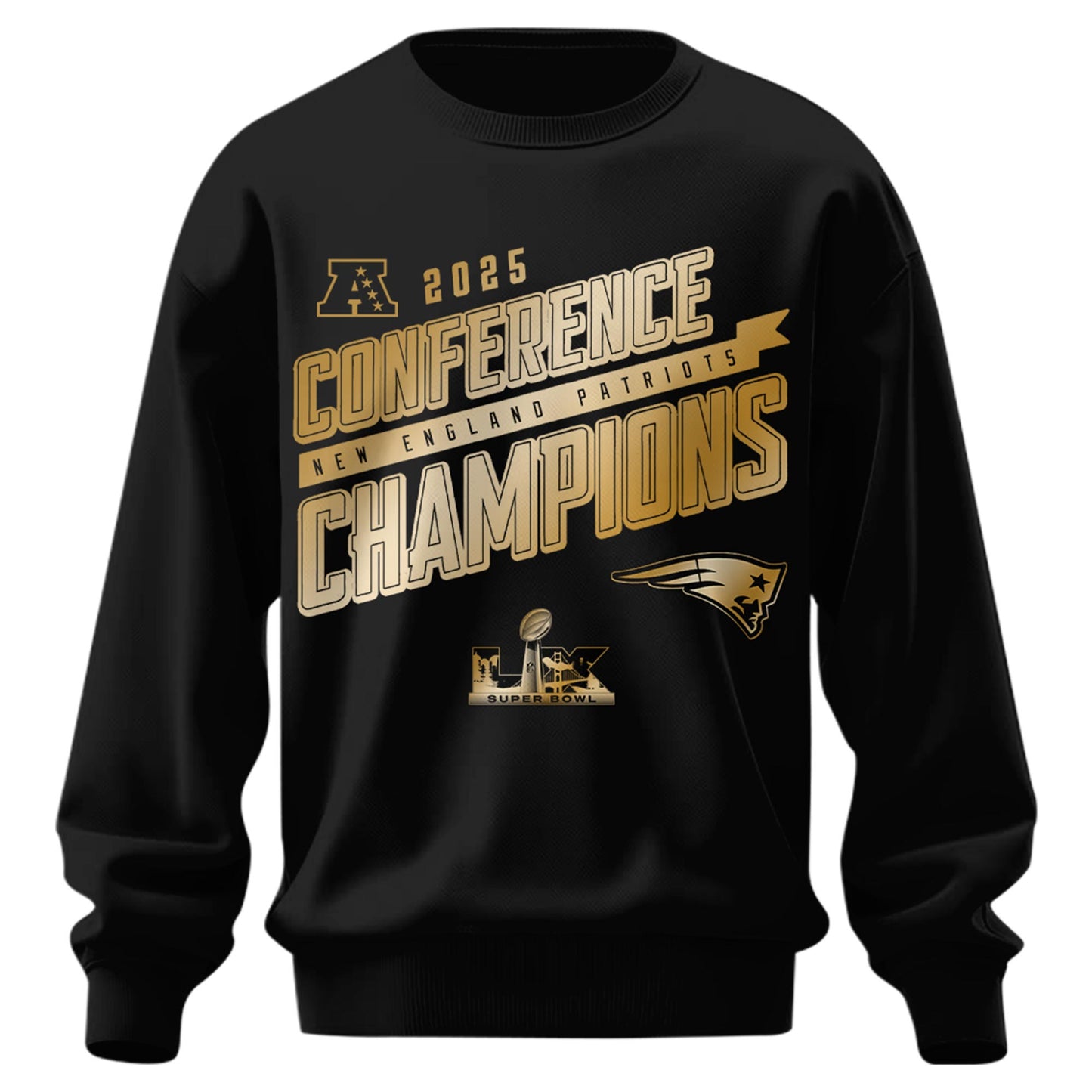 NEPatriots x 2025 AFC Conference Champions Sweatshirt V2