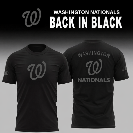 Washington Nationals 2026 Back In Black Limited Edition T-Shirt