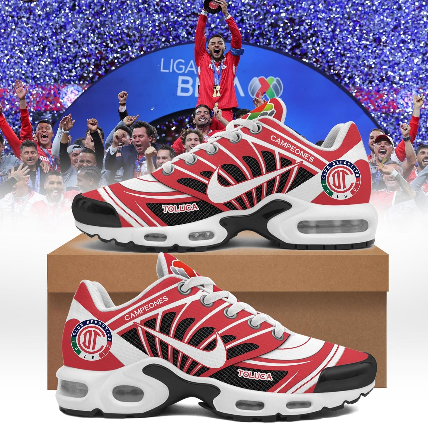 Toluca FC Clausura CAMPEONES Air Max Plus Sport Sneakers