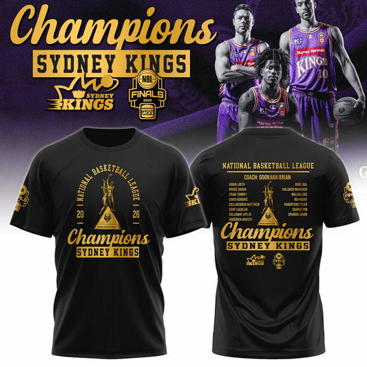 Sydney Kings 2026 NBL Championship Shirt Purple