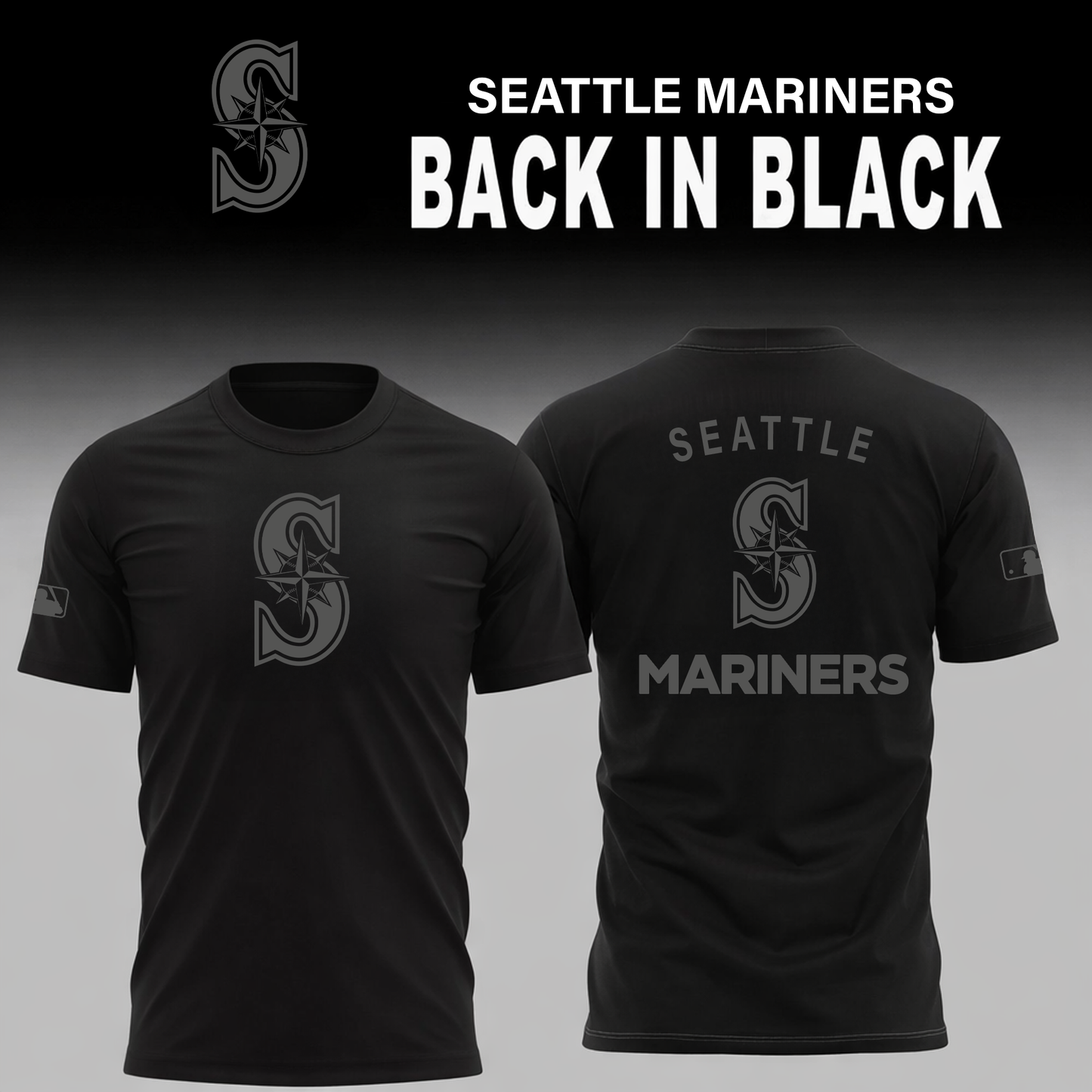 Seattle Mariners 2026 Back In Black Limited Edition T-Shirt