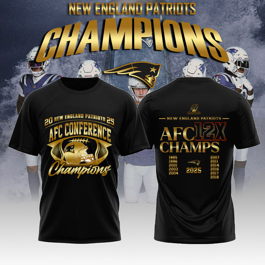NEPatriots x 2025 AFC Conference Champions Tshirt V5
