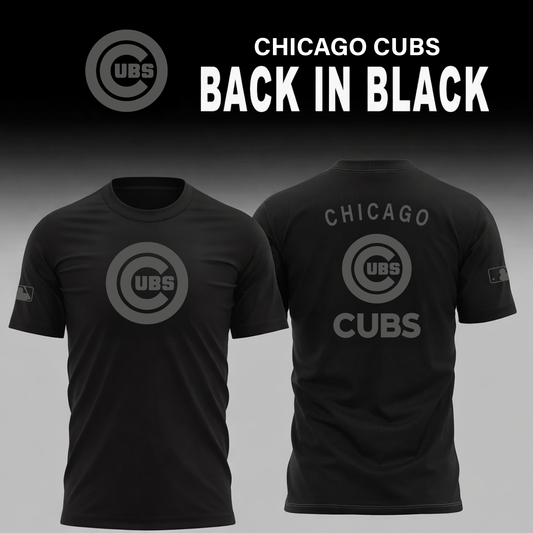 Chicago Cubs 2026 Back In Black Limited Edition T-Shirt
