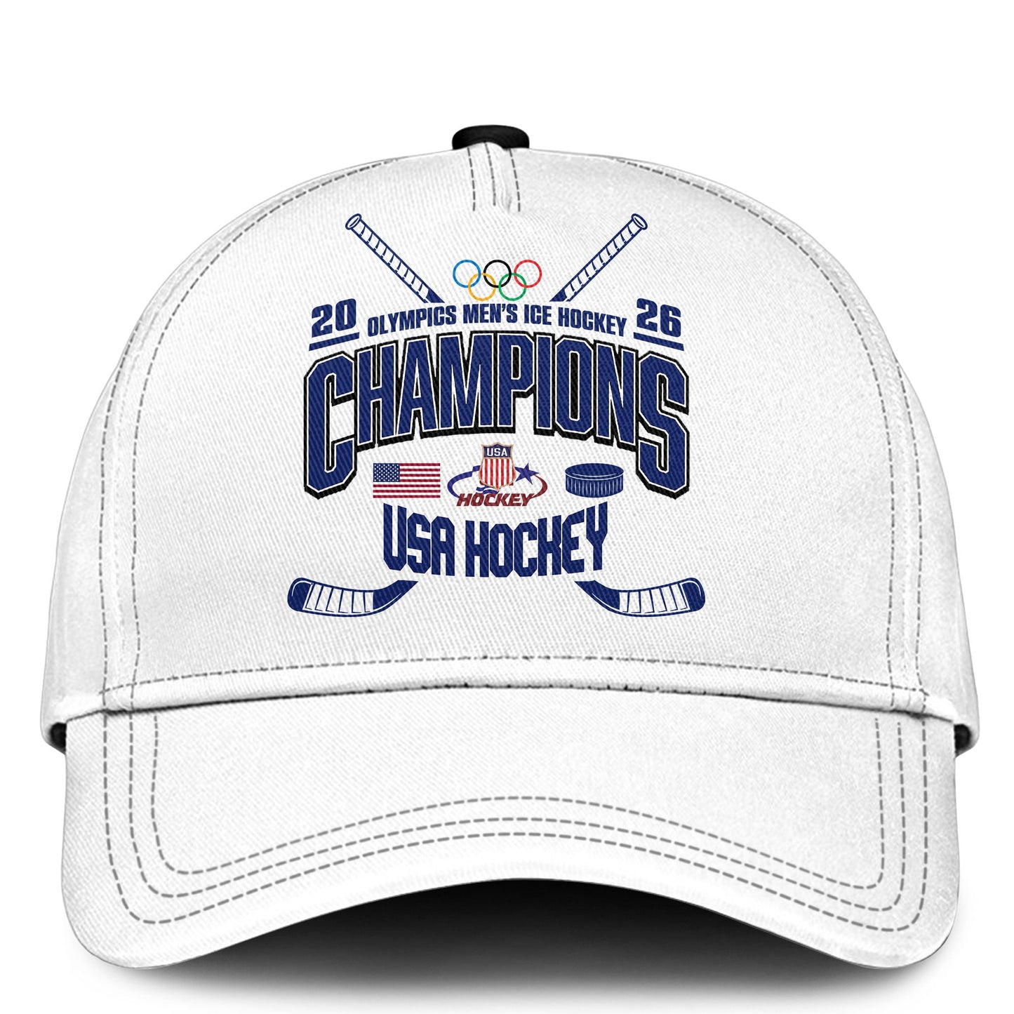 , Team USA 2026 Olympic Men’s Ice Hockey Champions Sweatshirt Limited Edition White