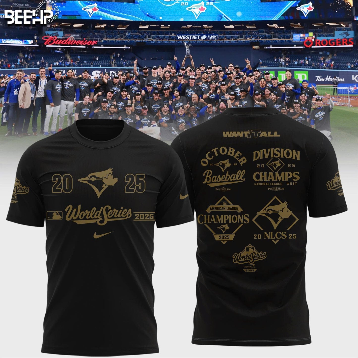 Toronto Blue Jay 2025 American League Champions T-Shirt