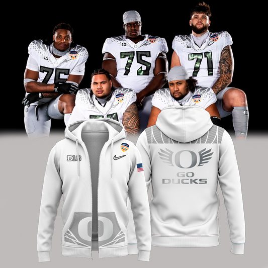 Oregon Ducks White Uniform Combo - Strongest As One